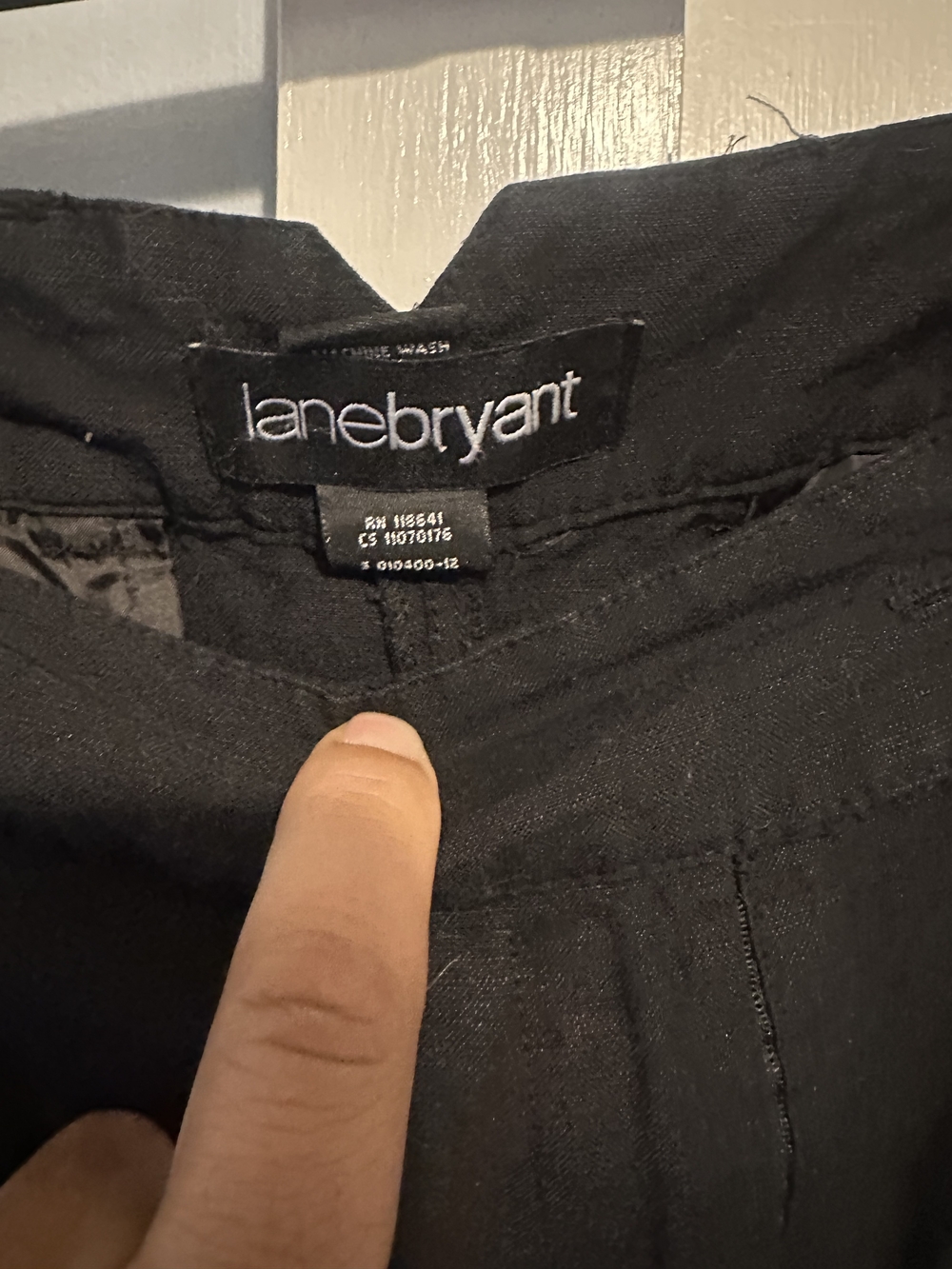 Lane Bryant Black Linen Trousers - Picture 3 of 3
